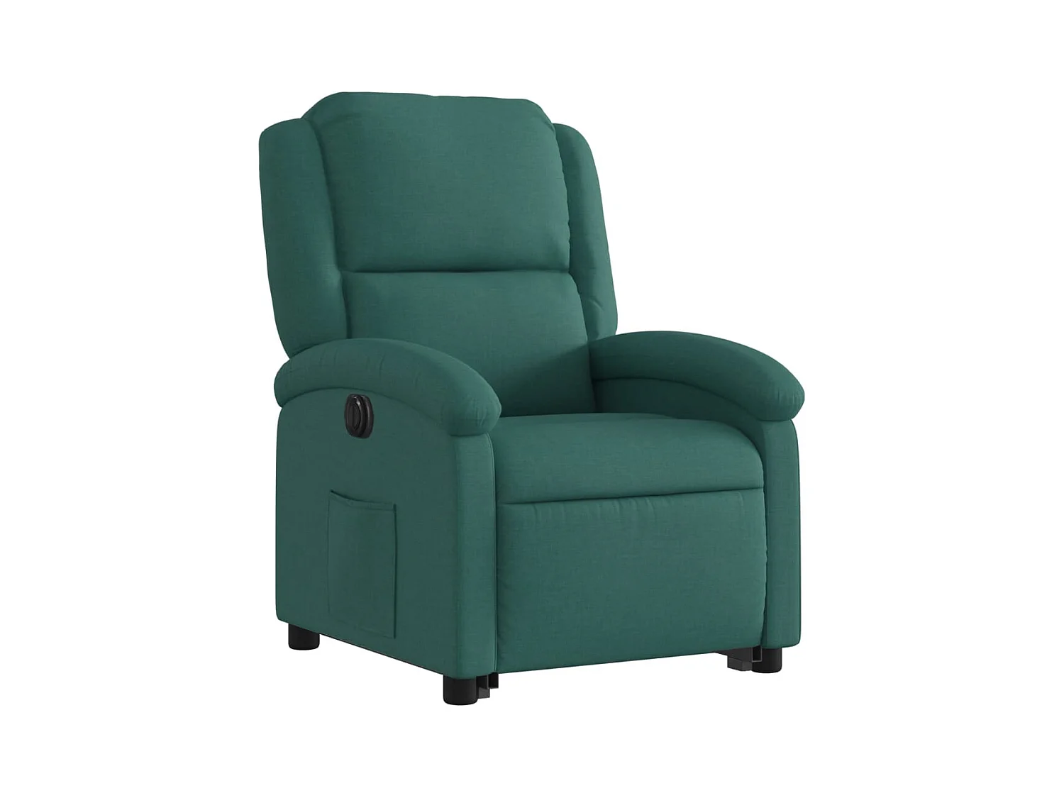 Silla de relax | Sillón eléctrico reclinable elevable de tela verde oscuro SHL7426