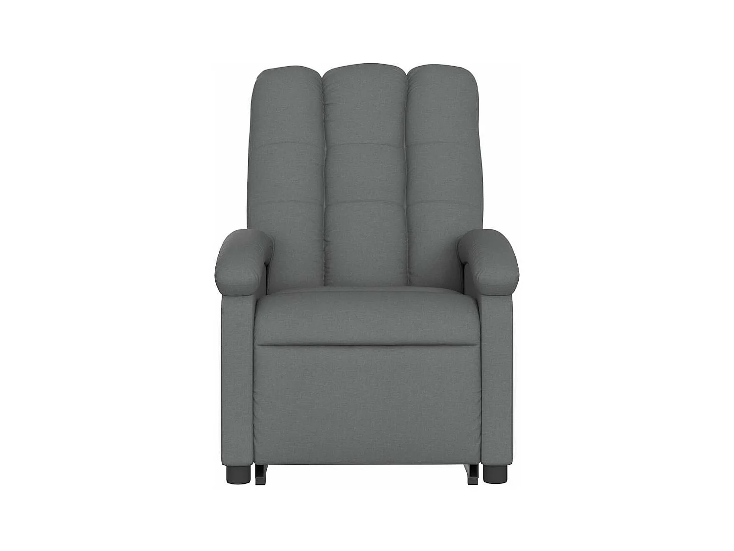 Silla de masaje reclinable de pie de tela gris oscuro SHL6722