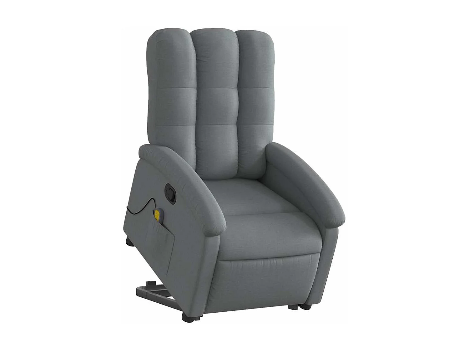 Fauteuil inclinable-Chaise de relax-Fauteuil de Massage Gris foncé Tissu SHL2724