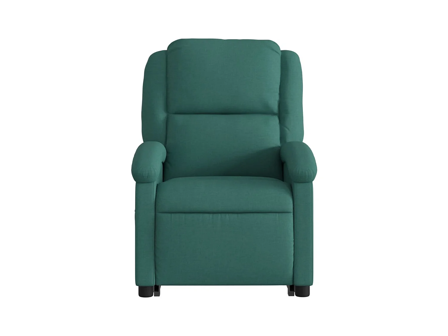 Silla de masaje reclinable de pie de tela verde oscura SHL5512