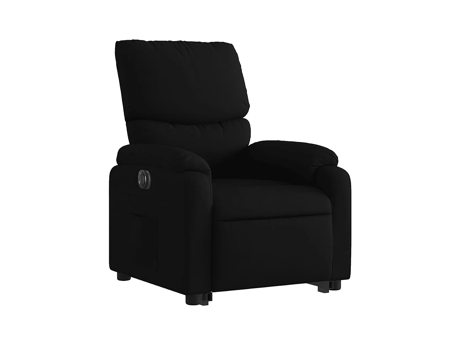Fauteuil inclinable électrique-Chaise de relax-Fauteuil salon noir tissu SHL4027