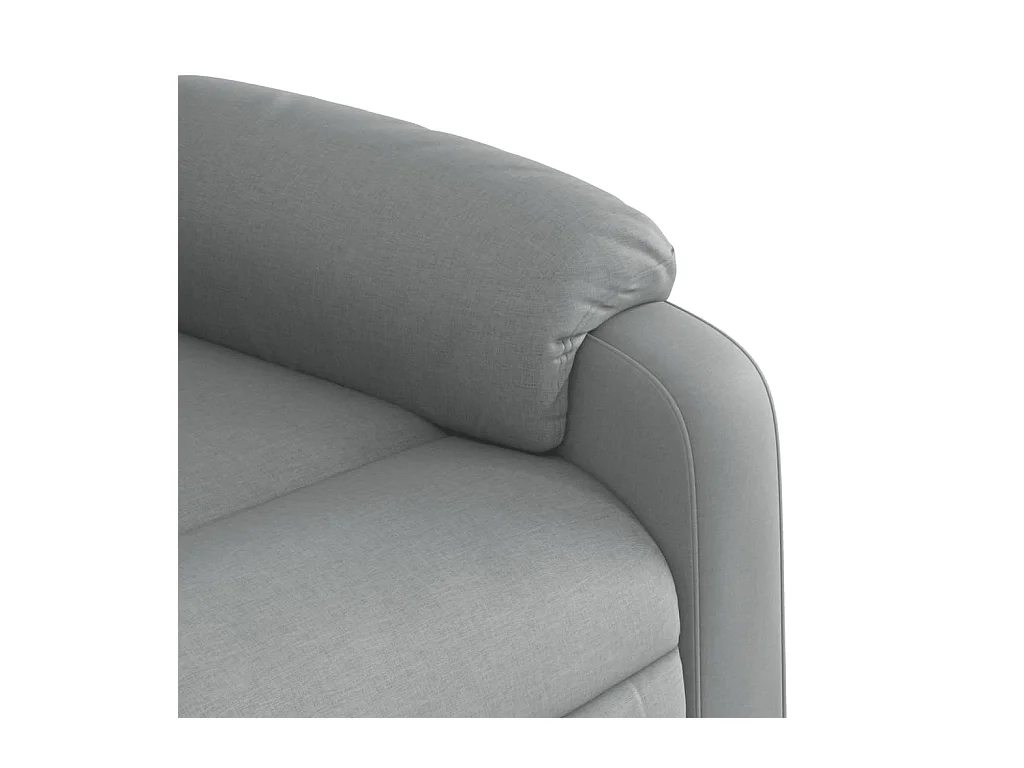 Sillón de relax | Sillón reclinable de tela gris claro SHL6453