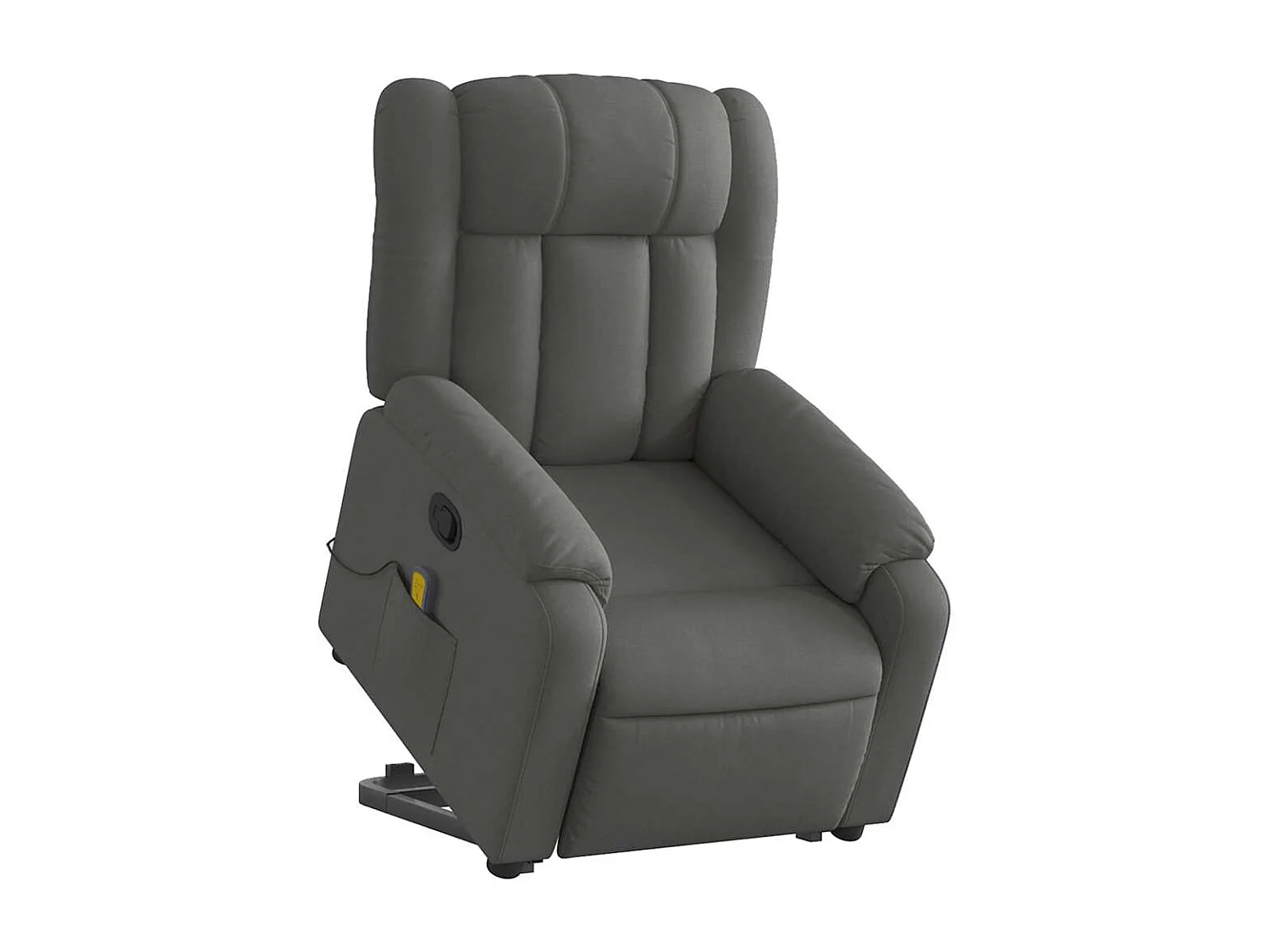 Fauteuil inclinable-Chaise de relax-Fauteuil de Massage Gris foncé Tissu SHL3627
