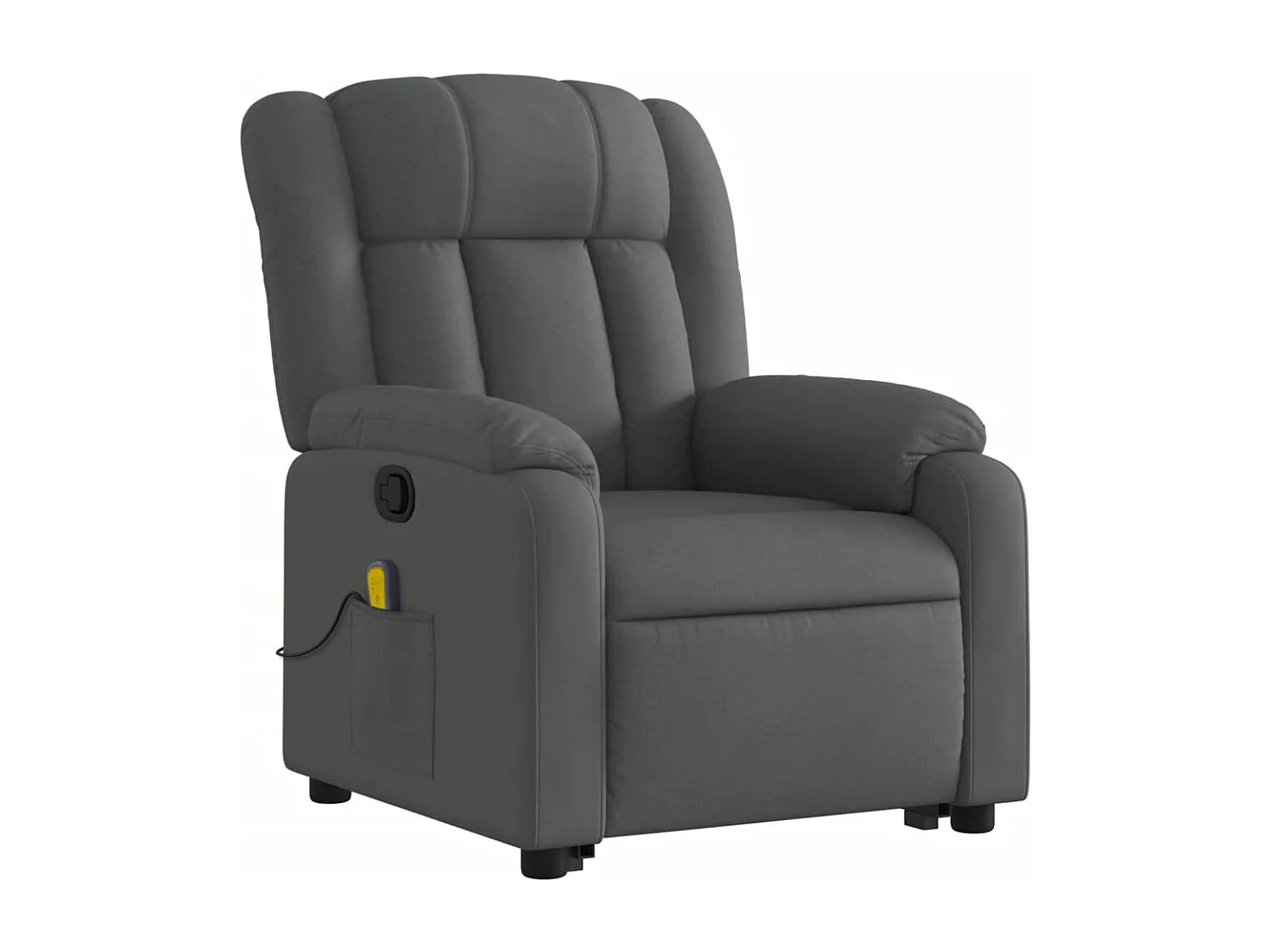 Fauteuil inclinable-Chaise de relax-Fauteuil de Massage Gris foncé Tissu SHL3627