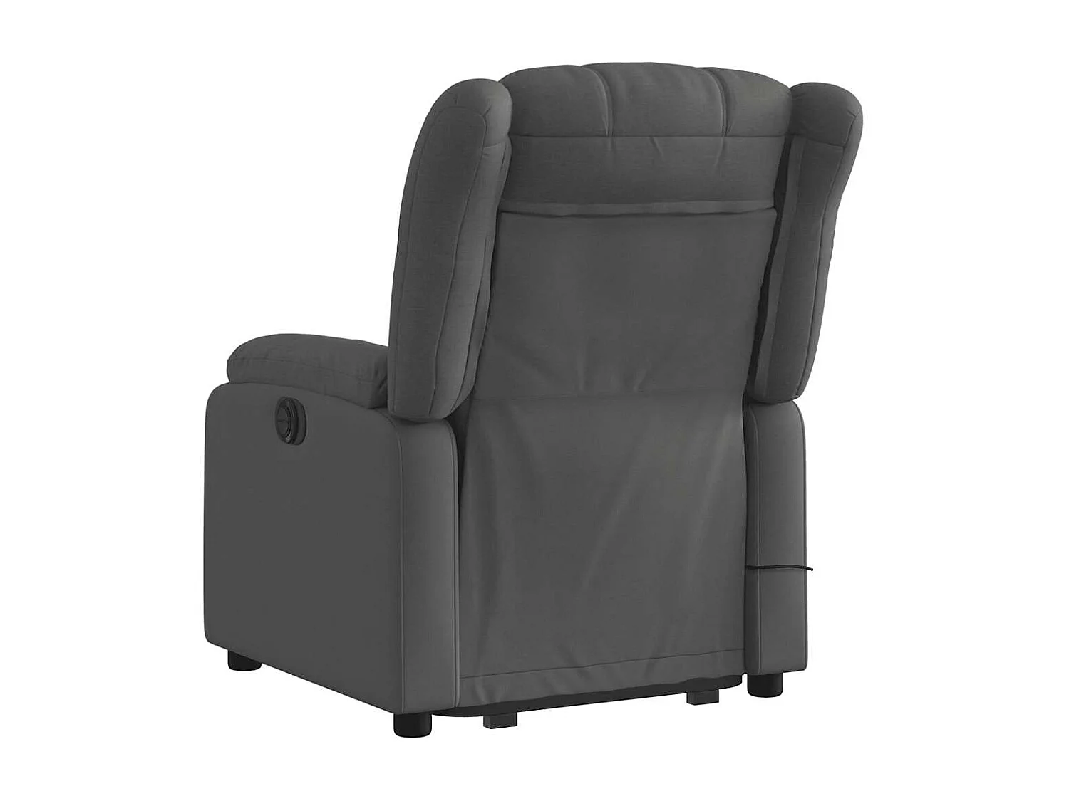 Fauteuil inclinable-Chaise de relax-Fauteuil de Massage Gris foncé Tissu SHL3627