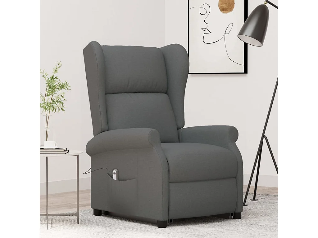 Fauteuil de télévision 73x95x103 cm Gris foncé Tissu SHL3661