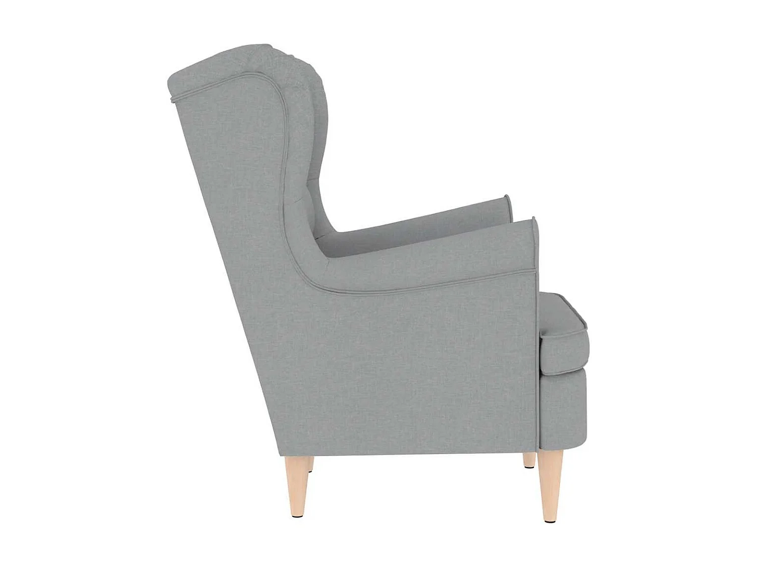 Fauteuil de Salon-Chaise de relax gris clair 74x84x100 cm tissu SHL4902