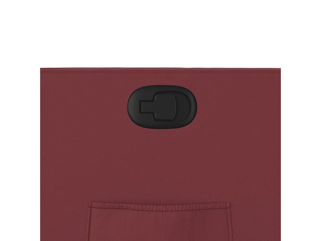 Sillón de relax | Sillón reclinable de cuero sintético rojo tinto SHL6703