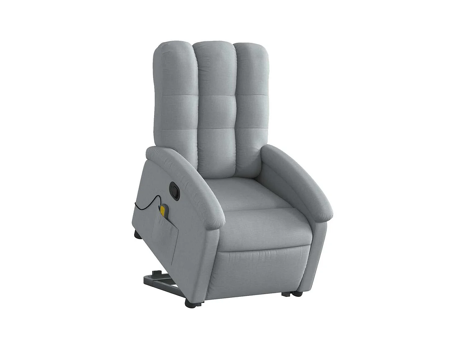 Sillón de salón | Silla | Sillón de masaje reclinable de pie de tela gris claro SHL5347