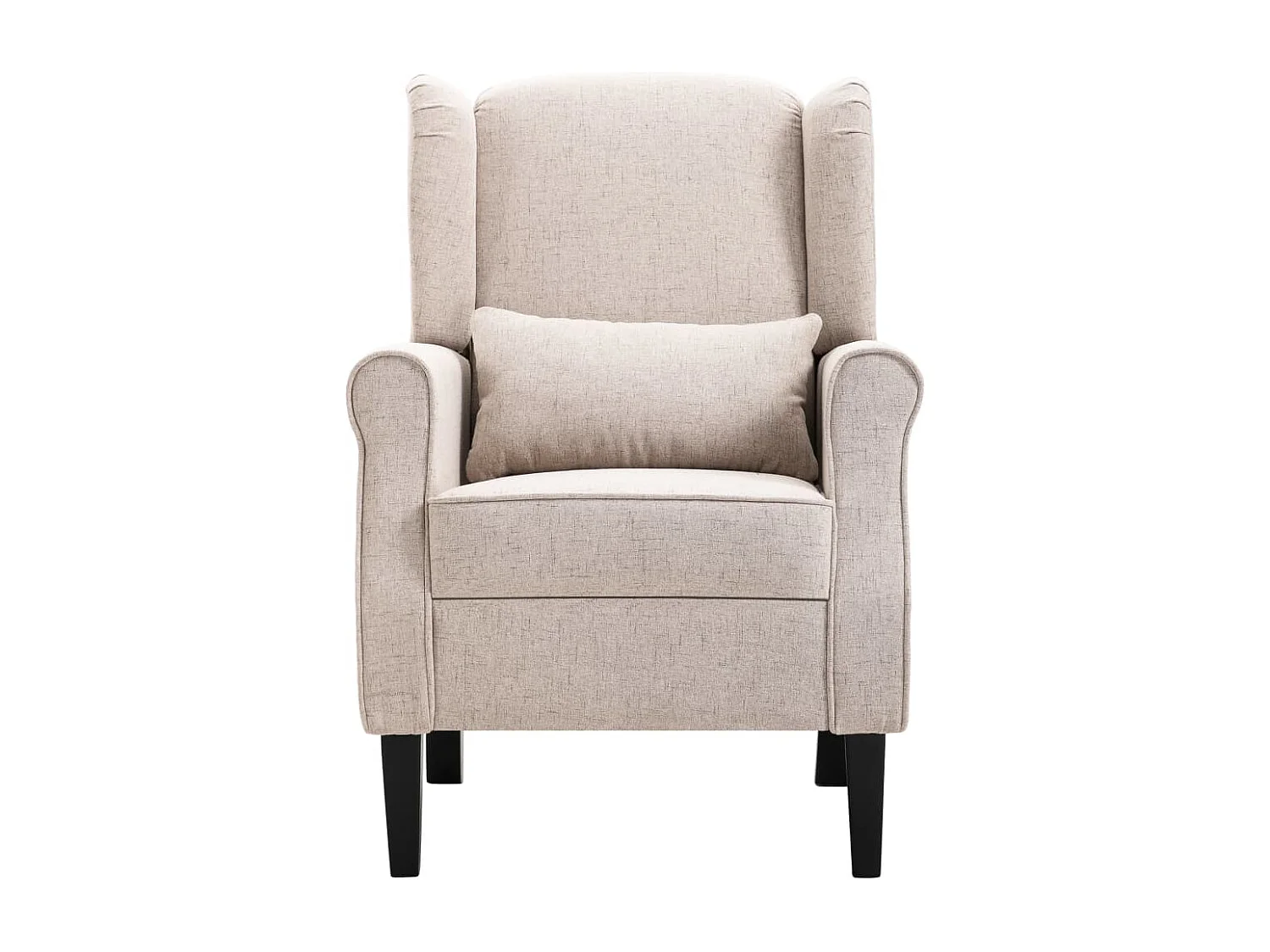 Fauteuil salon-Chaise de relax-Fauteuil beige tissu SHL1677