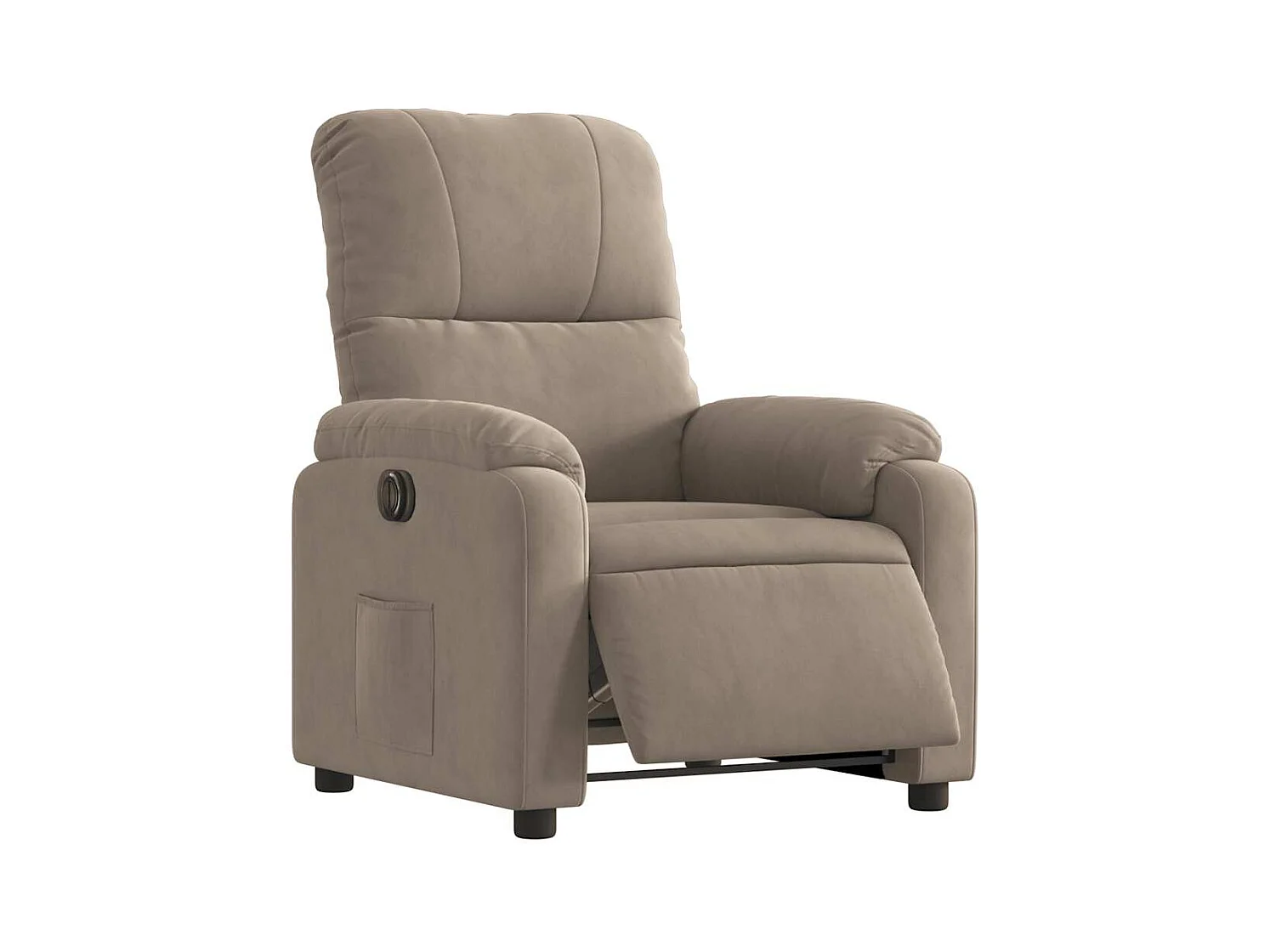 Sillón de relax | Silla | Sillón reclinable eléctrico tela de microfibra gris taupe SHL6612