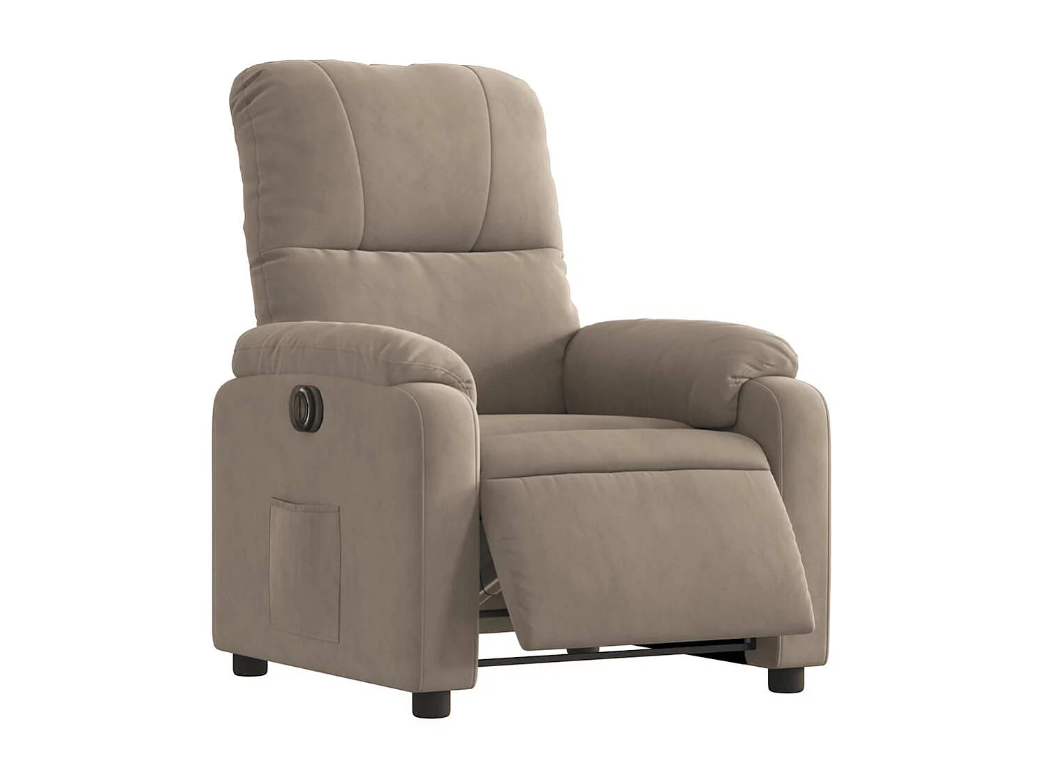 Sillón de relax | Silla | Sillón reclinable eléctrico tela de microfibra gris taupe SHL6612