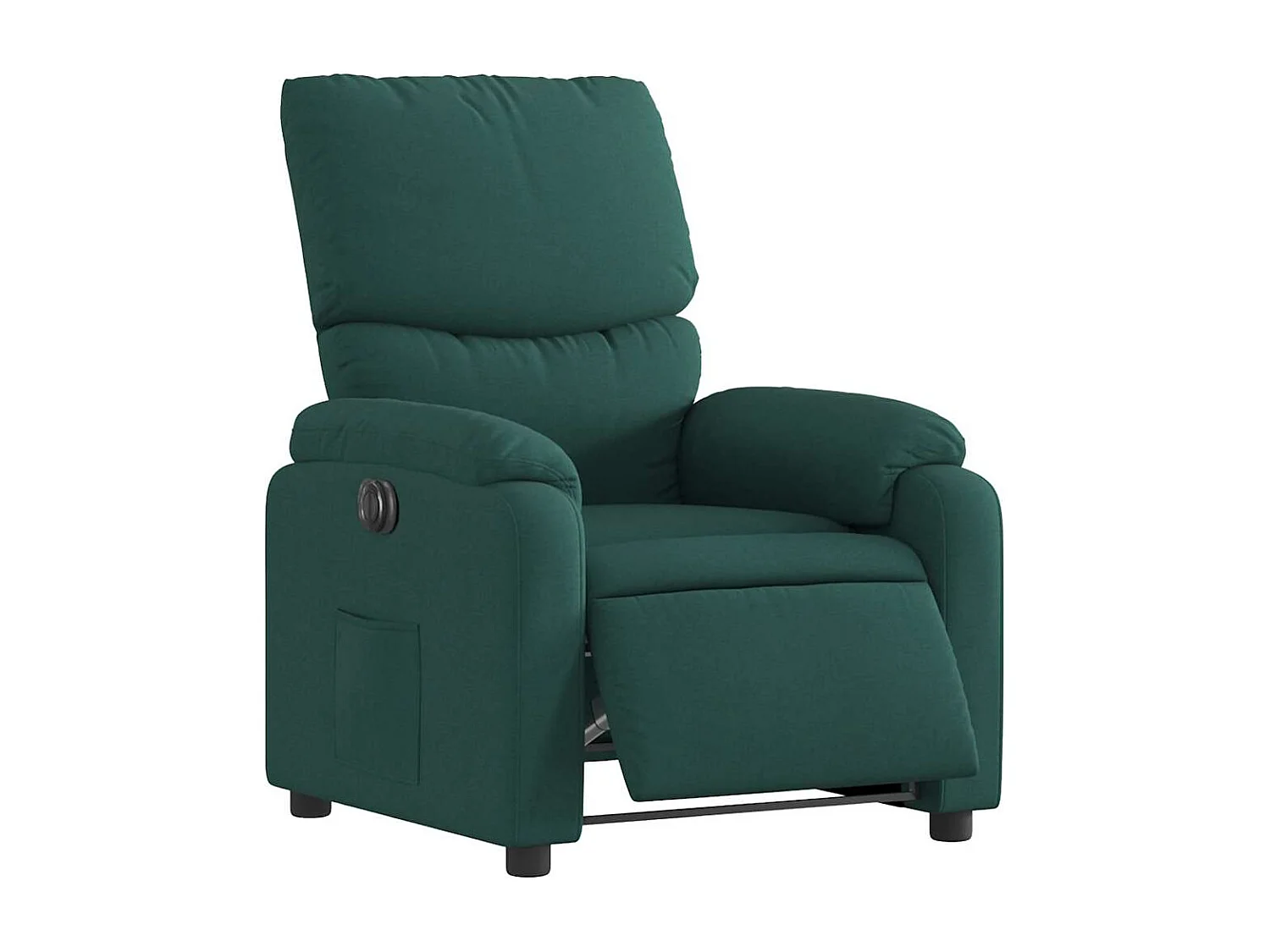 Fauteuil inclinable électrique-Chaise de relax-Fauteuil salon Vert foncé Tissu SHL2086