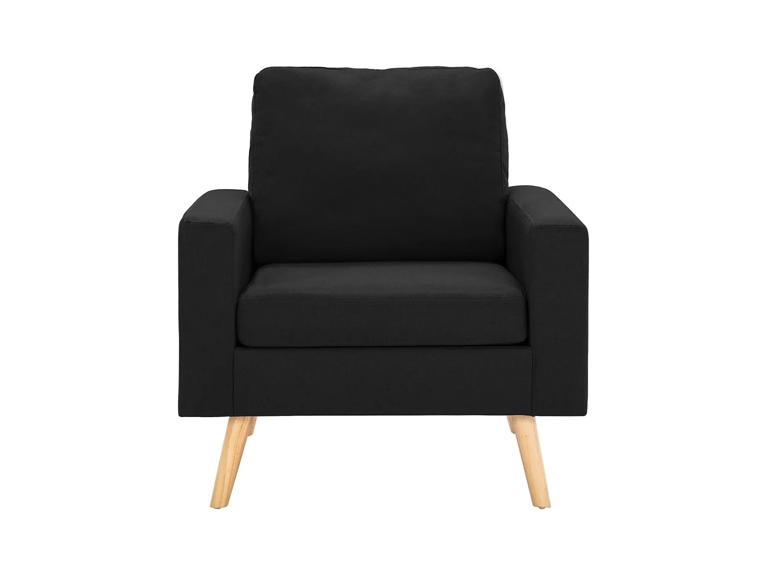 Sillón de salón | Silla de relax | Sillón de tela negro SHL4998