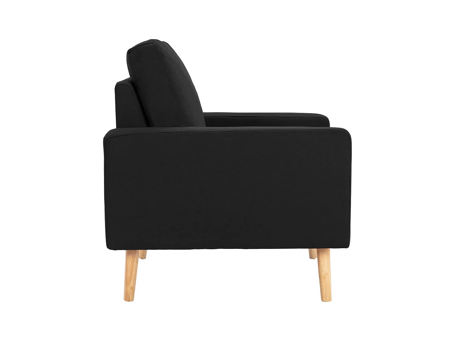Sillón de salón | Silla de relax | Sillón de tela negro SHL4998