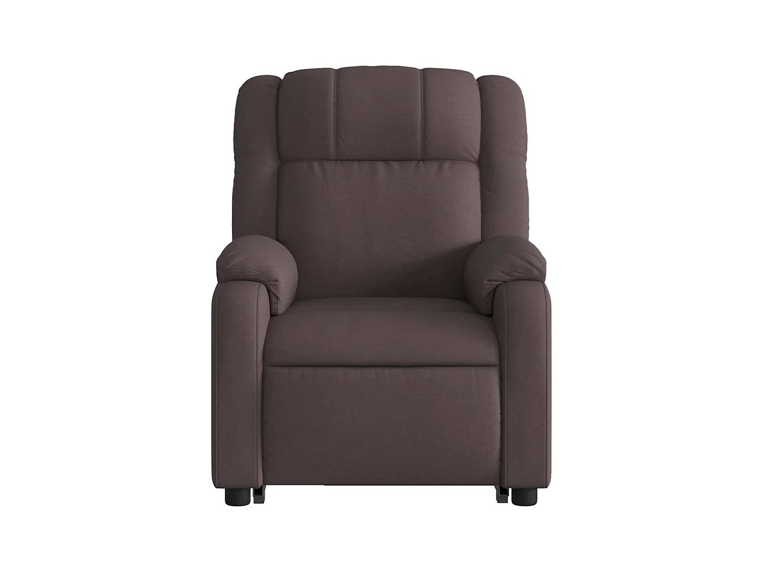 Sillón de salón | Silla | Sillón masaje eléctrico reclinable elevable tela marrón oscuro SHL5431