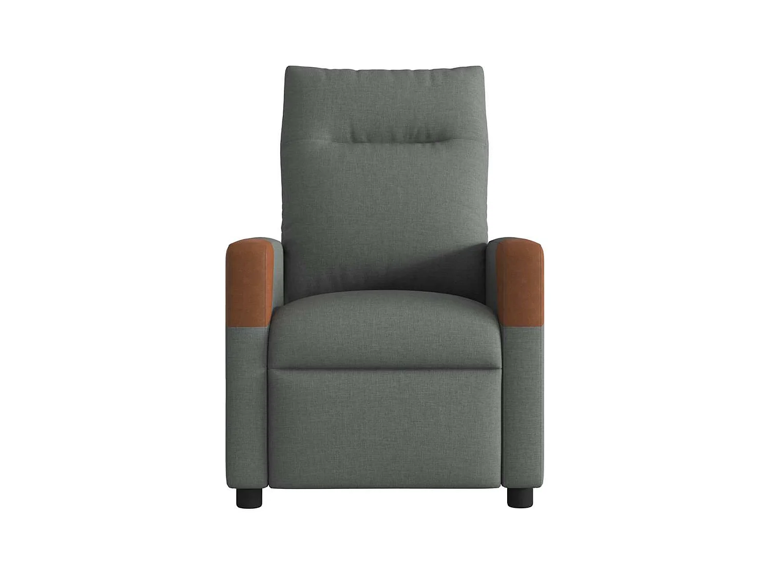 Sillón de relax | Sillón reclinable de masaje de tela gris oscuro SHL4404