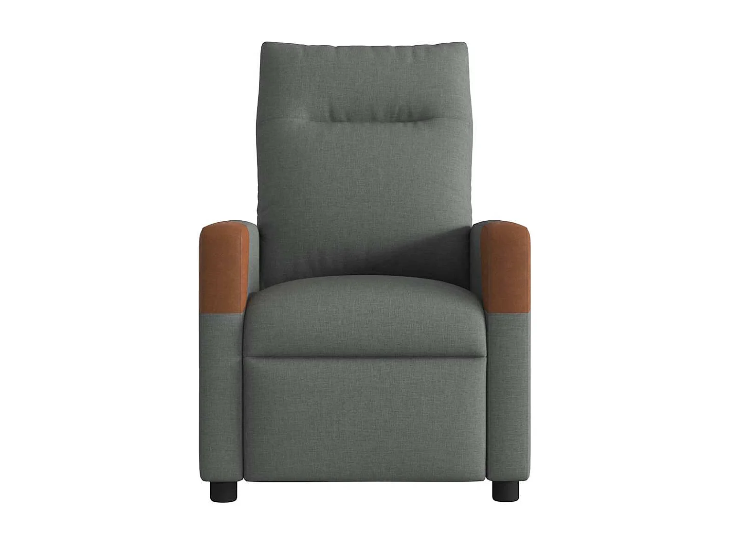 Sillón de relax | Sillón reclinable de masaje de tela gris oscuro SHL4404