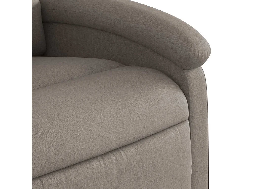 Relaxsessel | Lounge Sessel für Wohnzimmer Taupe Stoff SHL15654