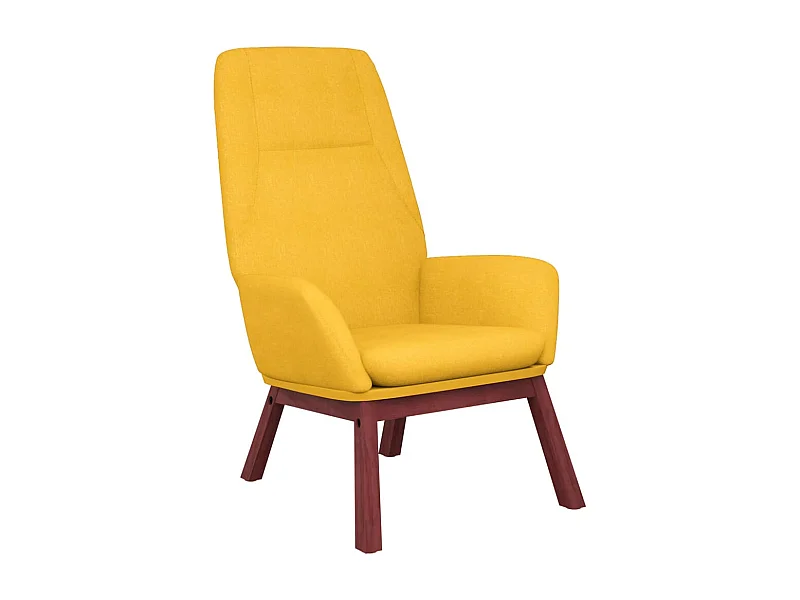 Chaise de relaxation-Fauteuil de Salon Jaune moutarde Tissu SHL5425