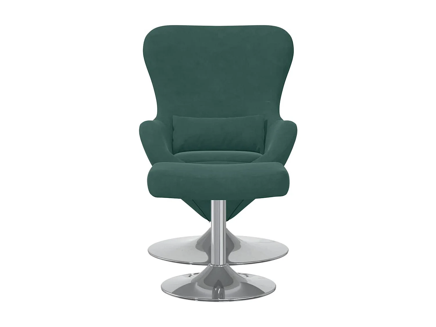 Cadeira Relax | Cadeira com Puff Verde-escuro 63x73x90 cm Veludo SHL228903