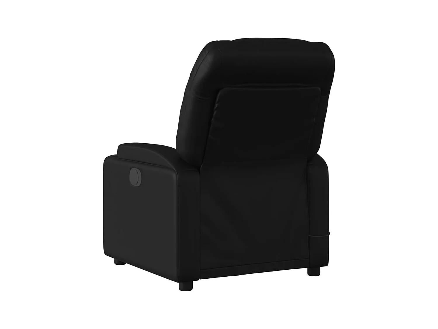 Fauteuil inclinable-Chaise de relax-Fauteuil de Massage noir similicuir SHL3322