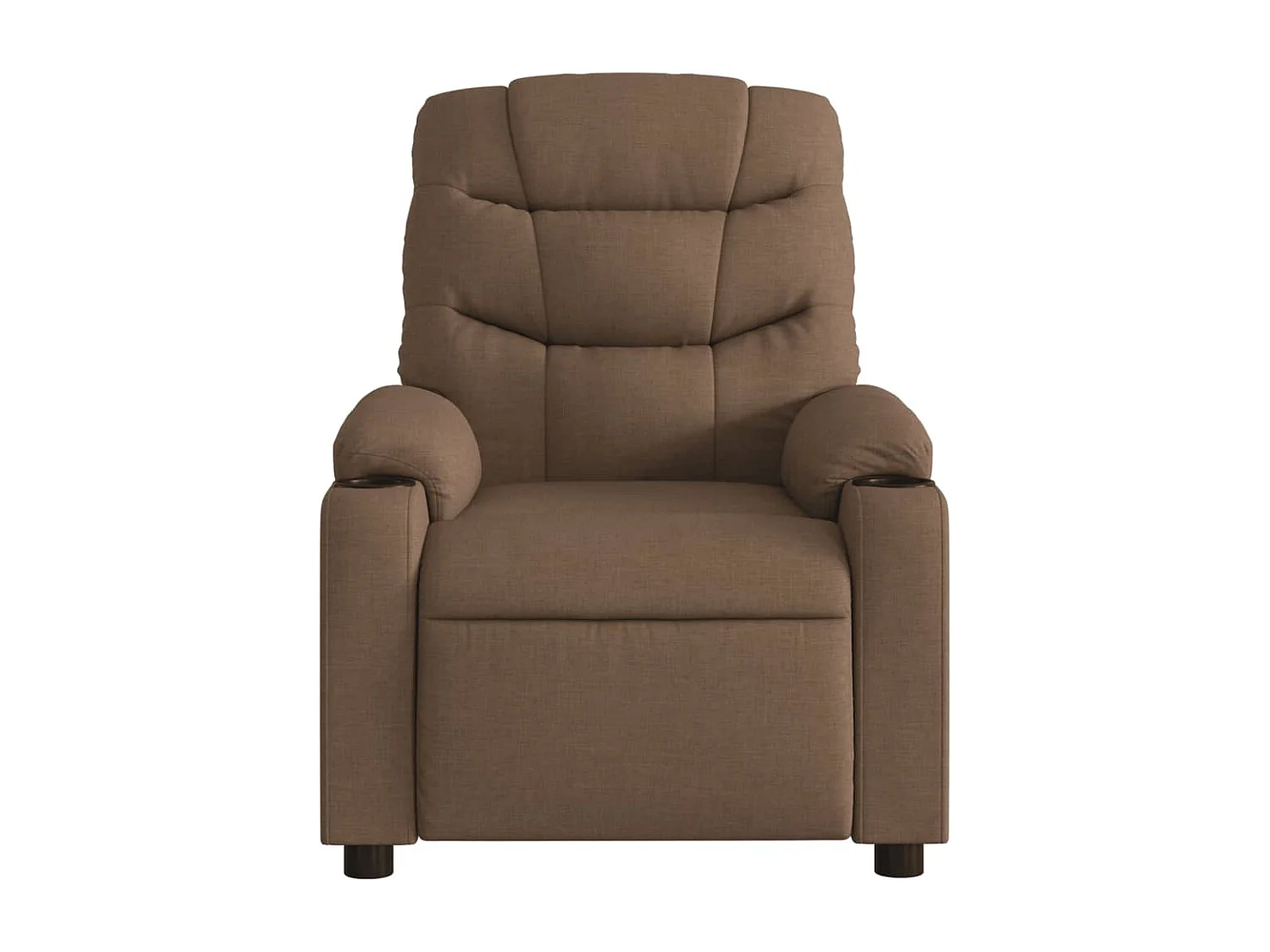 Fauteuil inclinable-Chaise de relax-Fauteuil de Massage Marron Tissu SHL1336