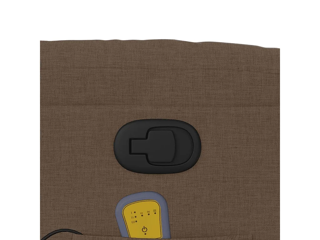 Fauteuil inclinable-Chaise de relax-Fauteuil de Massage Marron Tissu SHL1336