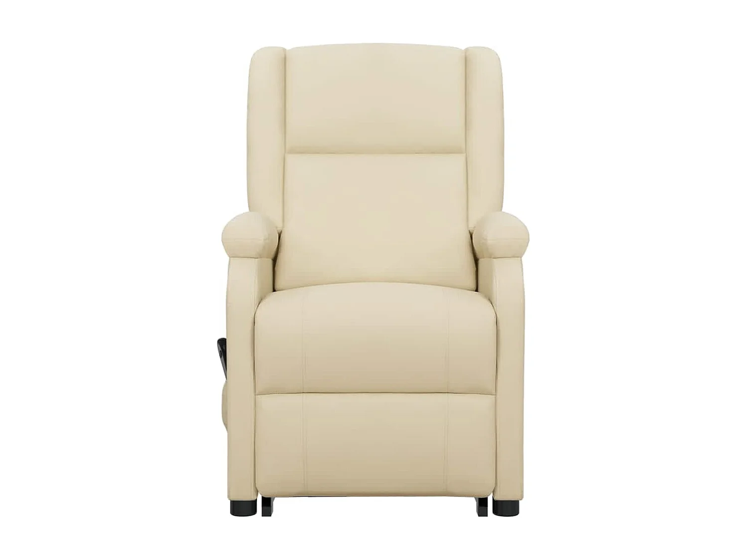 Poltrona elevatória couro artificial cor creme SHL478989
