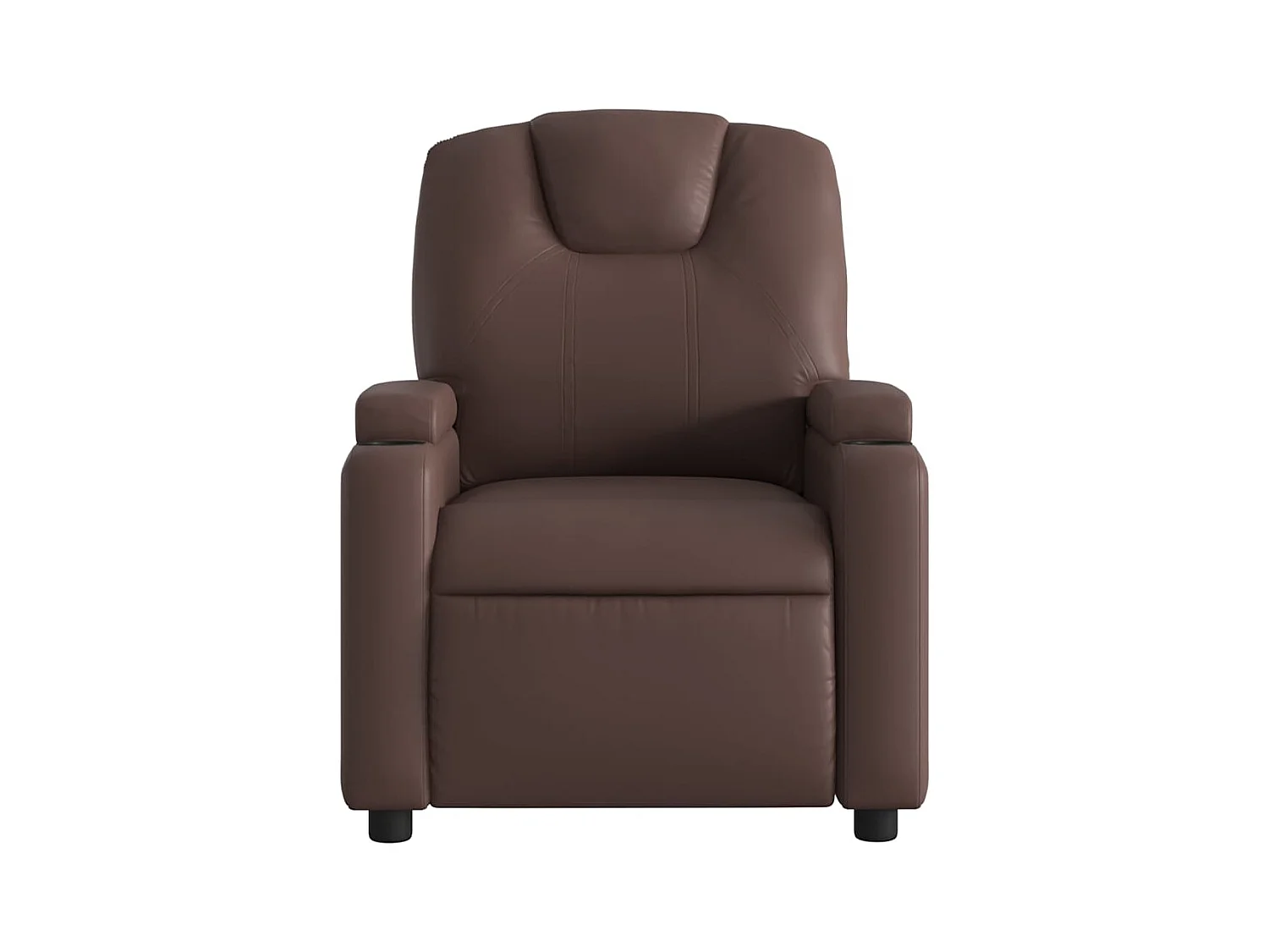 Sillón de salón | Silla | Sillón de masaje reclinable cuero sintético marrón SHL4966
