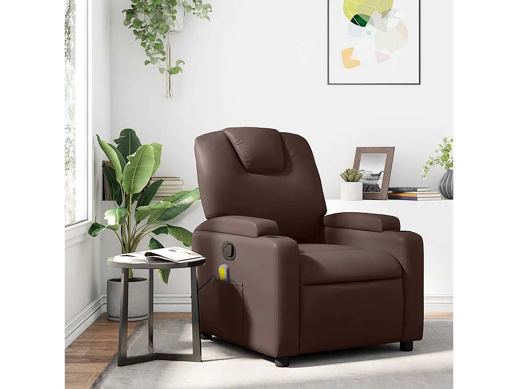 Relaxsessel | Massagesessel Braun Kunstleder SHL56863