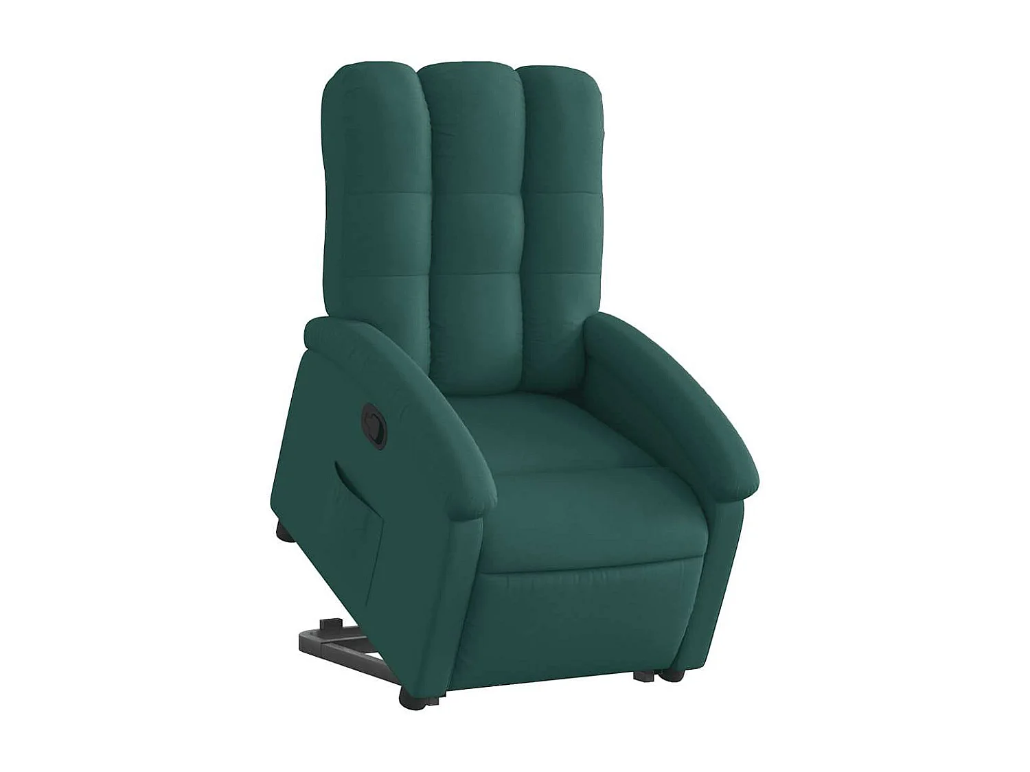 Fauteuil inclinable-Chaise de relax-Fauteuil salon vert foncé tissu SHL1783