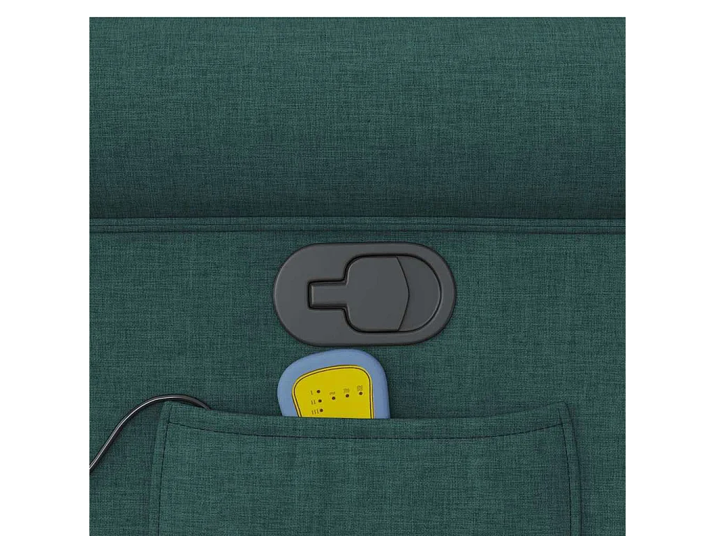 Sillón de salón | Silla | Sillón de masaje reclinable de tela verde oscuro SHL5405