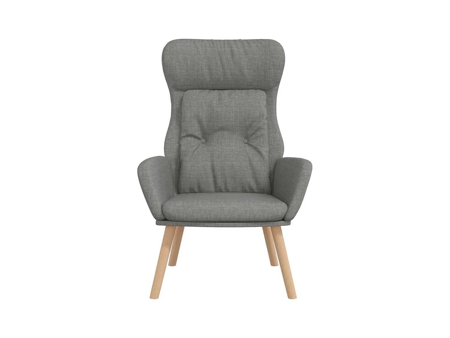 Sillón de relax | Silla de relax de tela gris claro SHL4375