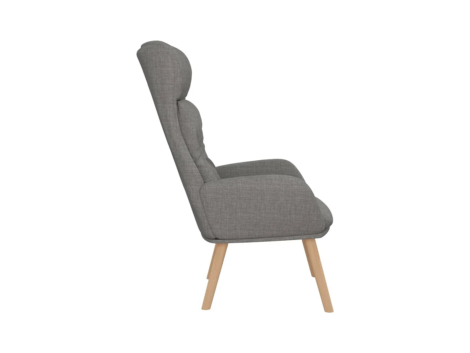 Sillón de relax | Silla de relax de tela gris claro SHL4375