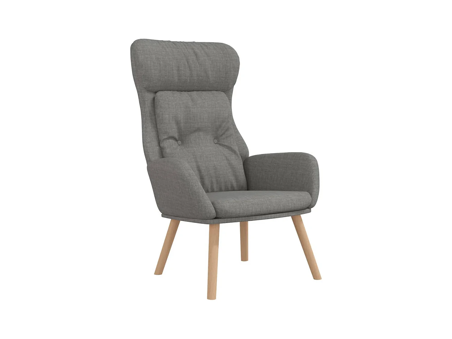 Chaise de relaxation-Fauteuil de Salon Gris clair Tissu SHL5315