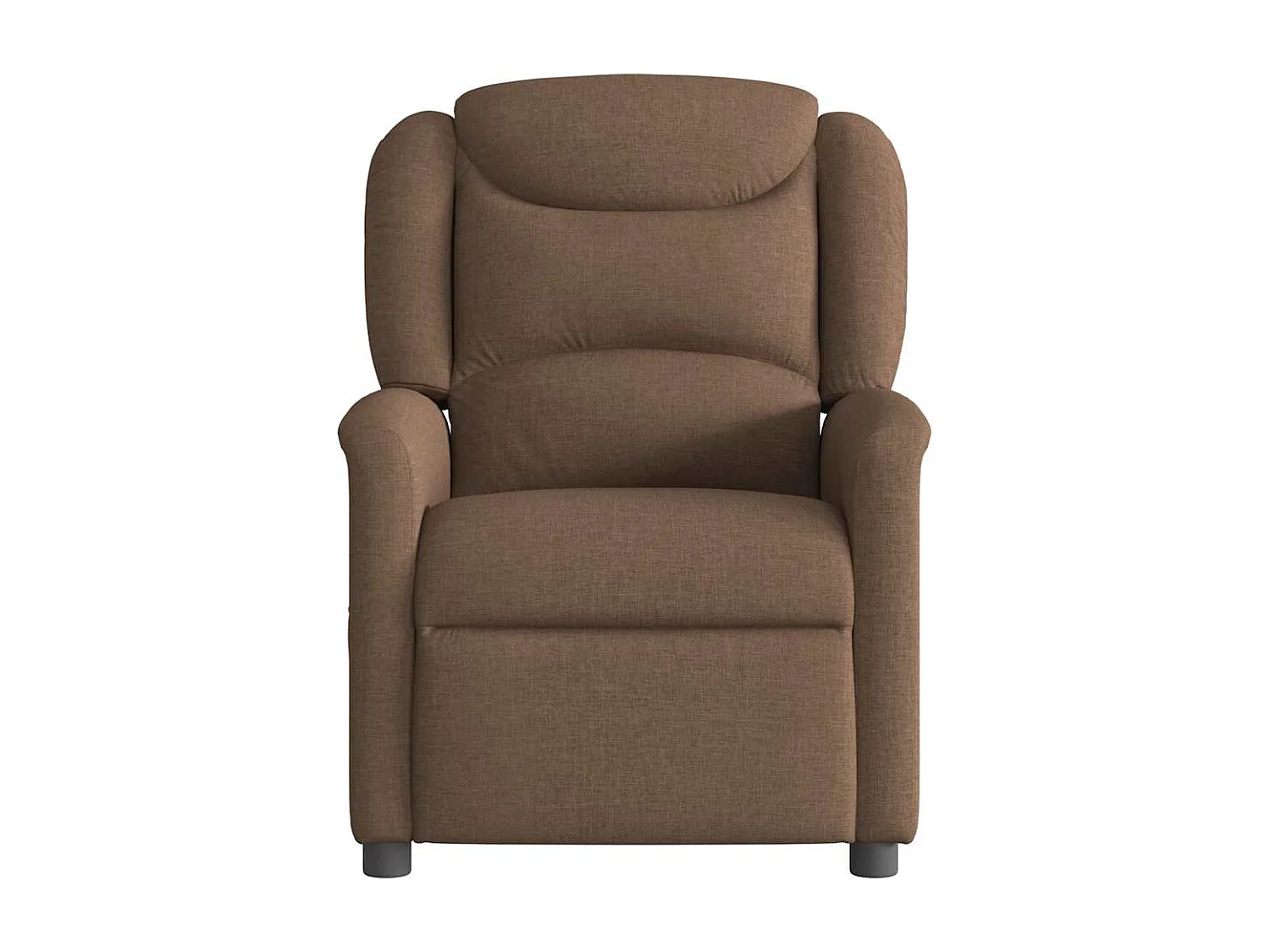 Fauteuil inclinable-Chaise de relax-Fauteuil de Massage Marron Tissu SHL3540