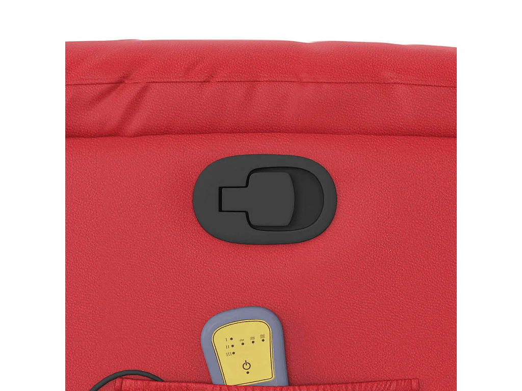 Sillón de salón | Silla | Sillón de masaje reclinable cuero sintético rojo SHL7776