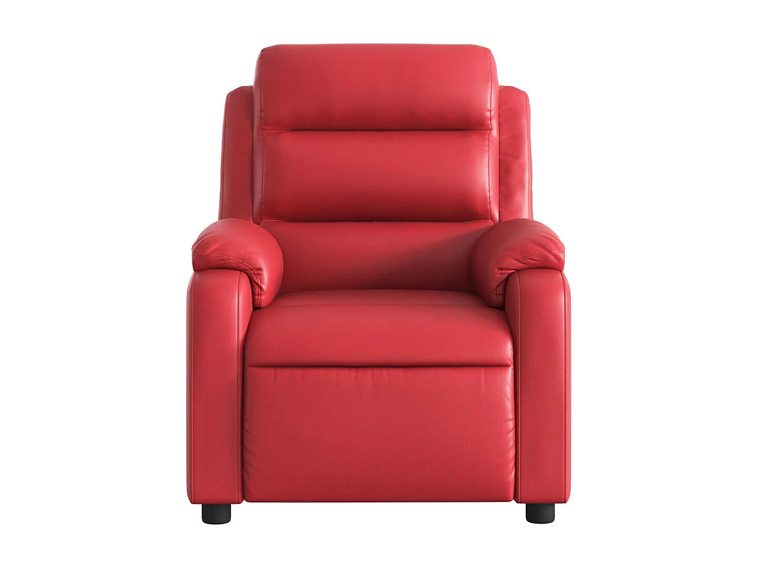 Poltrona Salotto | Sedia Relax | Poltrona Massaggiante Reclinabile Rossa in Similpelle SHL9683