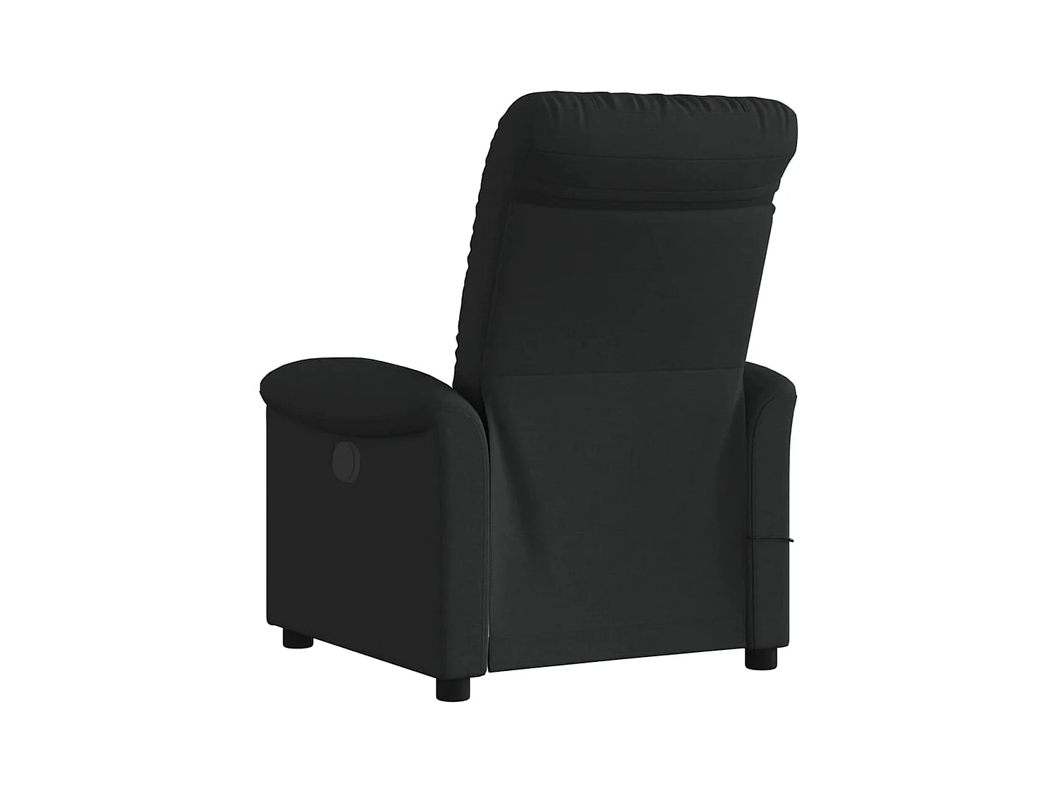 Sillón de relax | Sillón reclinable de masaje de tela negro SHL6849