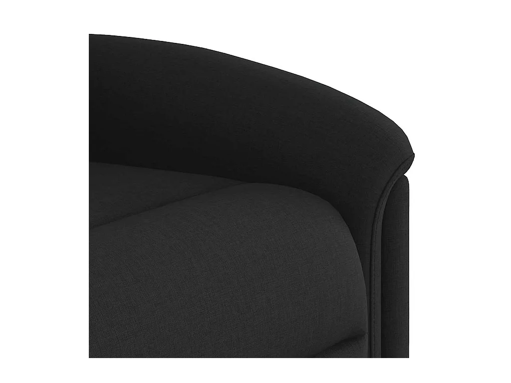 Sillón de relax | Sillón reclinable de masaje de tela negro SHL6849