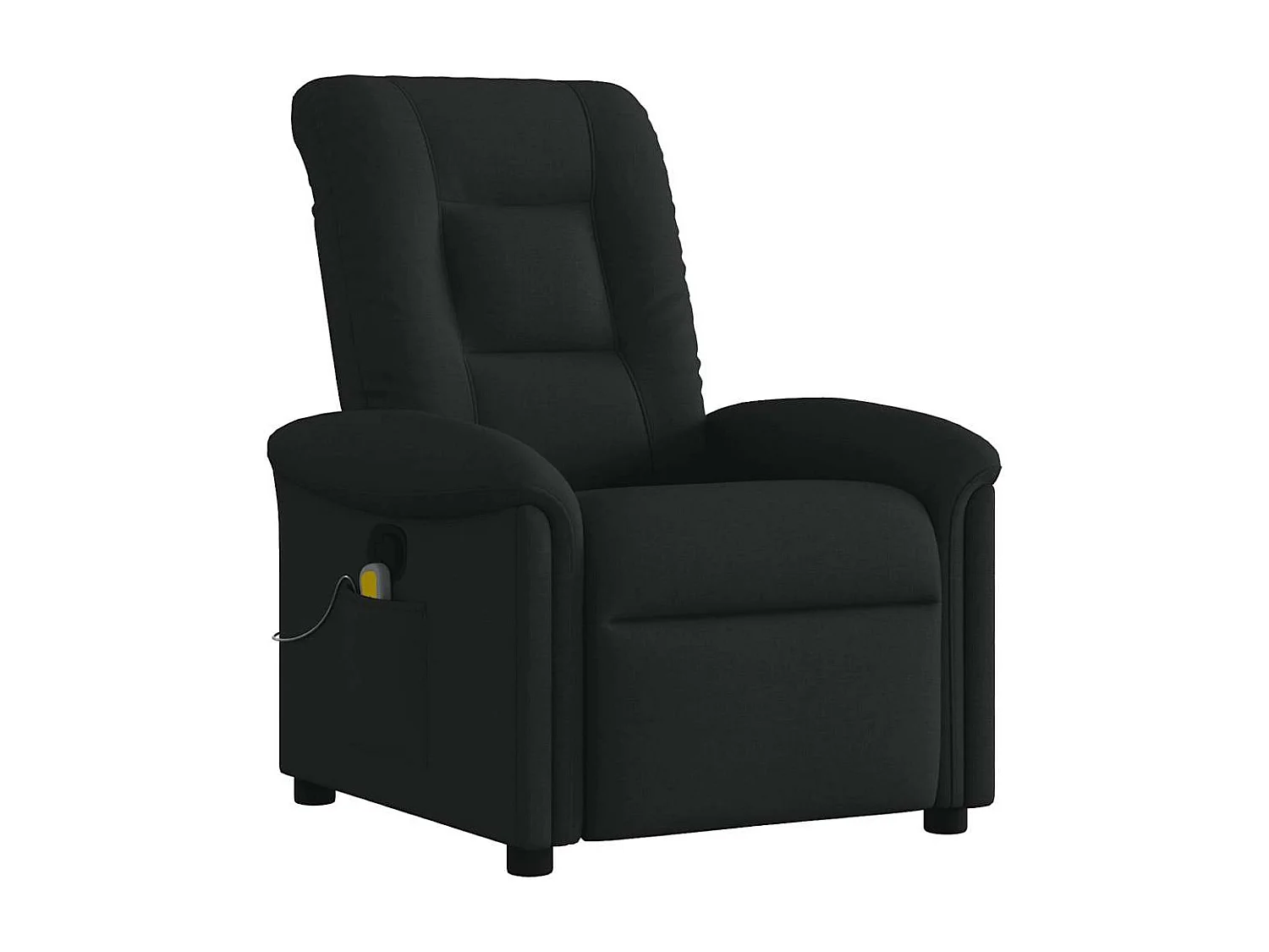 Fauteuil inclinable-Chaise de relax-Fauteuil de Massage Noir Tissu SHL3769
