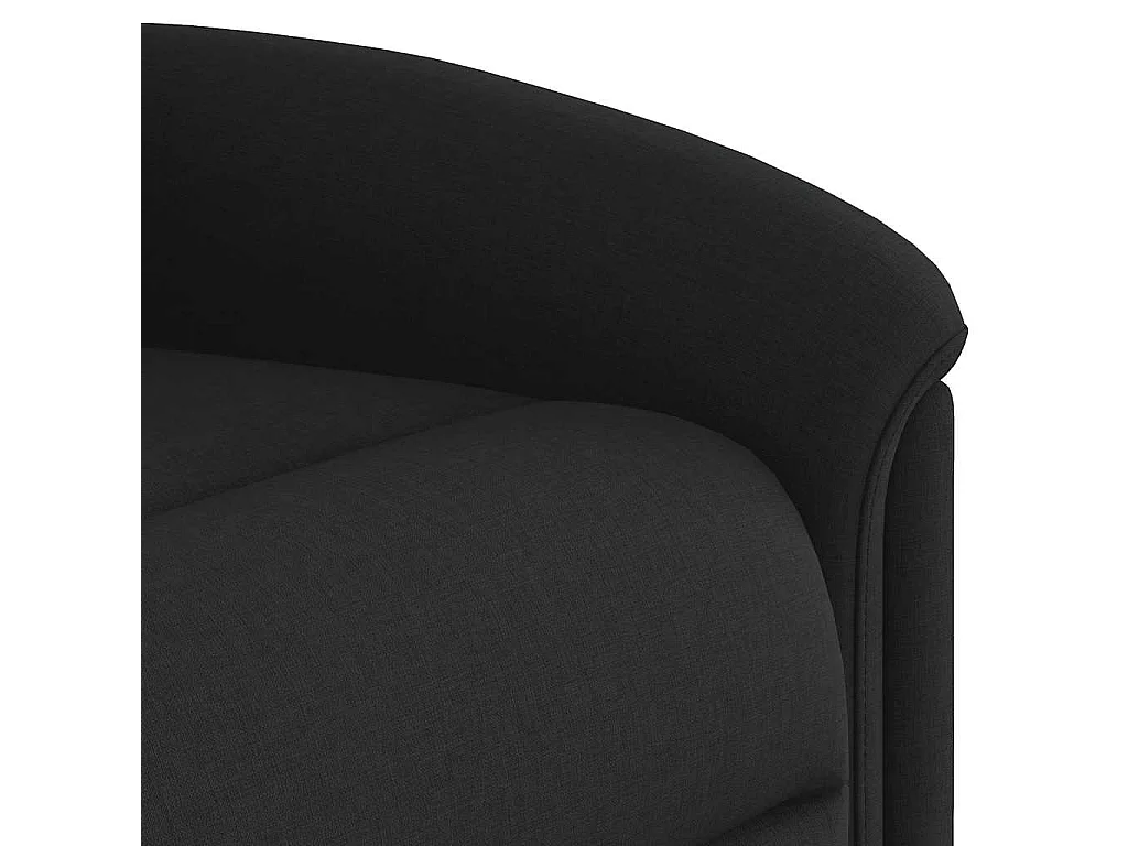 Fauteuil inclinable-Chaise de relax-Fauteuil de Massage Noir Tissu SHL3769