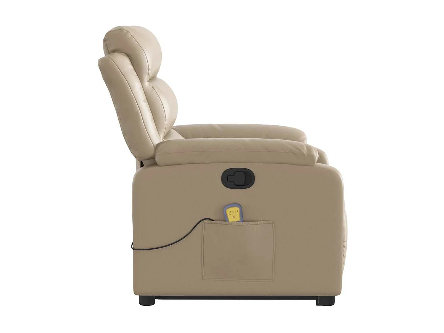 Sillón de relax | Sillón reclinable masaje pie cuero artificial color capuchino SHL7303