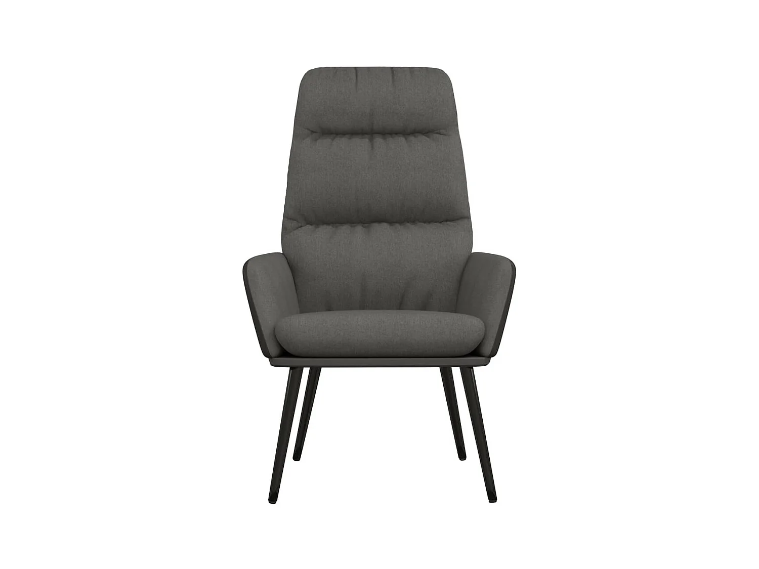 Sillón de relax | Silla de relax de tela gris oscuro SHL9455