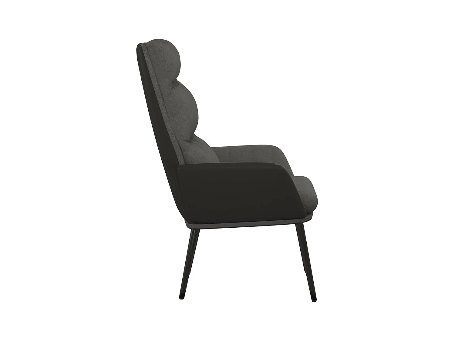 Sillón de relax | Silla de relax de tela gris oscuro SHL9455
