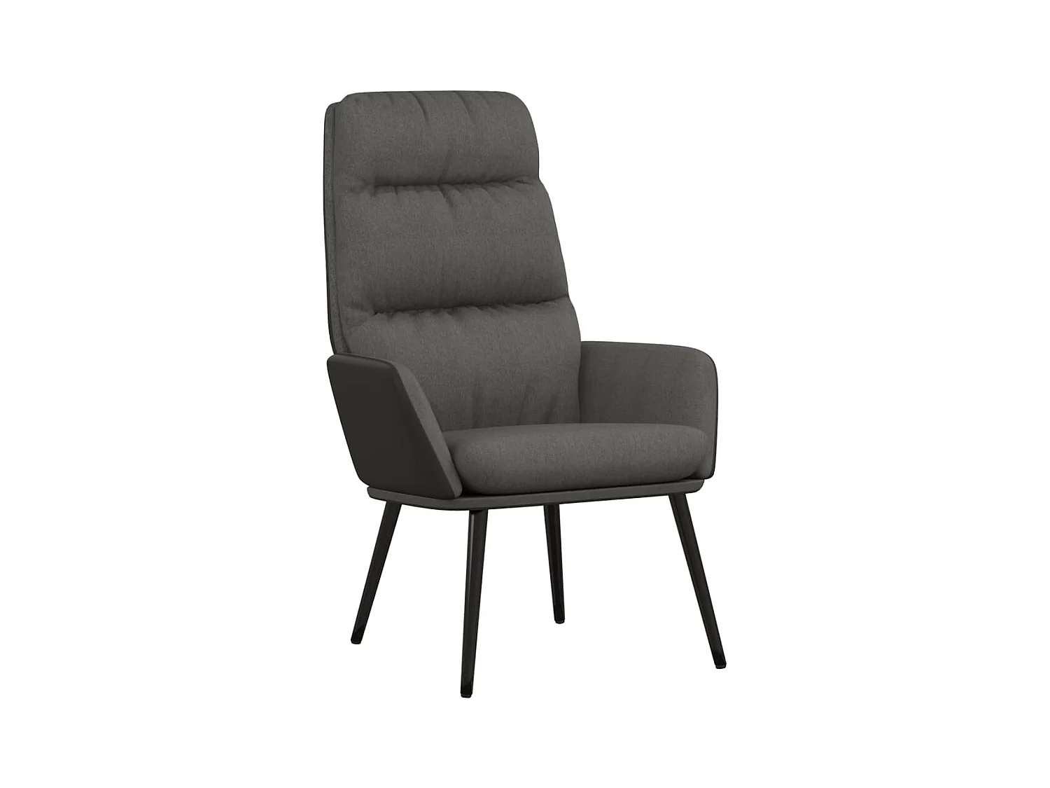 Chaise de relaxation-Fauteuil de Salon Gris foncé Tissu SHL2176