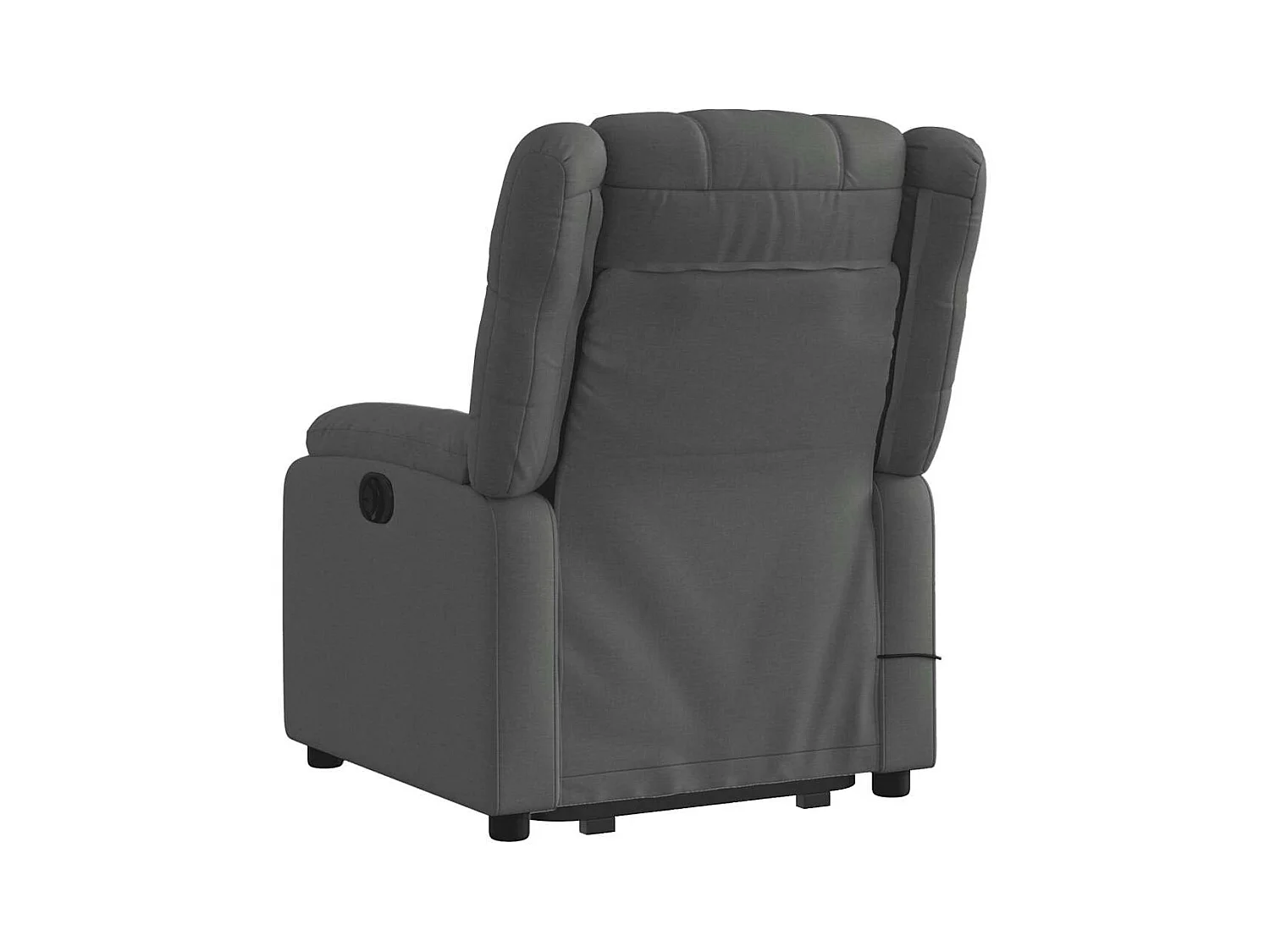Silla de masaje reclinable de pie de tela gris oscuro SHL7093