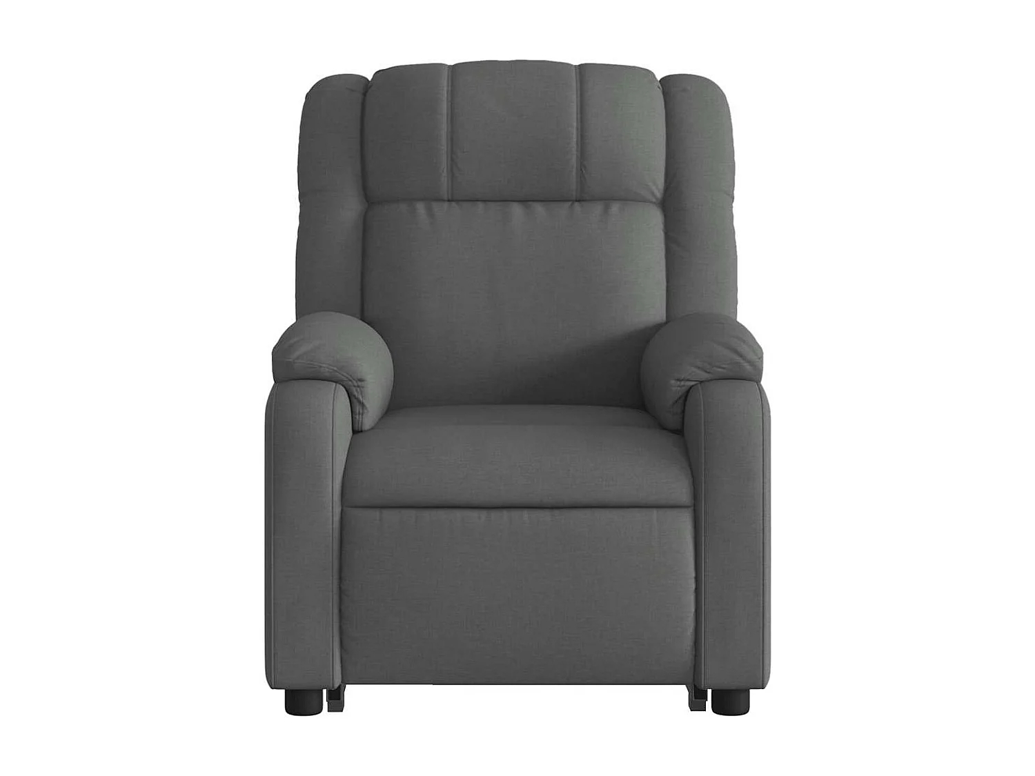 Silla de masaje reclinable de pie de tela gris oscuro SHL7093
