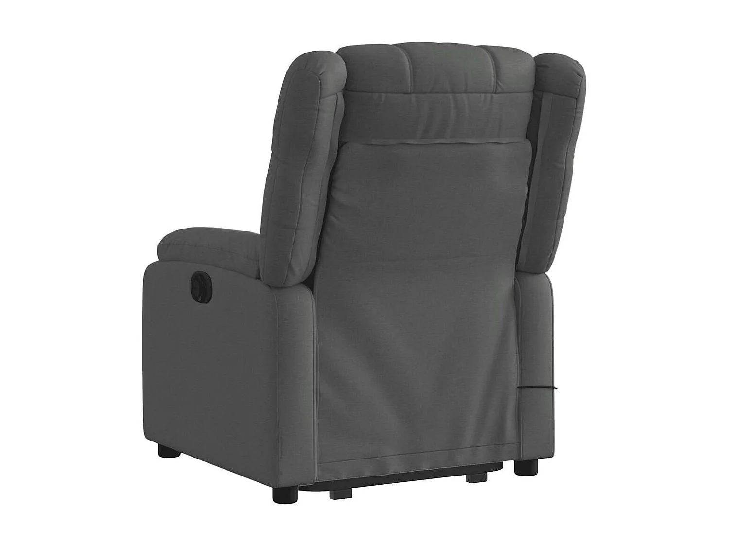 Massagesessel mit Aufstehhilfe | Relaxsessel Dunkelgrau Stoff SHL42665